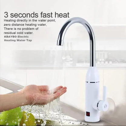 Instant Electric Baucet for Hot Water, LCD Display, White, Kitchen Baucets LZ-501X Προεπιλεγμένος τίτλος Alessandro Design