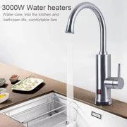 Instant Electric Faucet for Hot Water, LCD Display, Chrome, LZ701SS Sanitary Faucets Προεπιλεγμένος τίτλος Alessandro Design