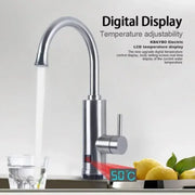 Instant Electric Faucet for Hot Water, LCD Display, Chrome, LZ701SS Sanitary Faucets Προεπιλεγμένος τίτλος Alessandro Design