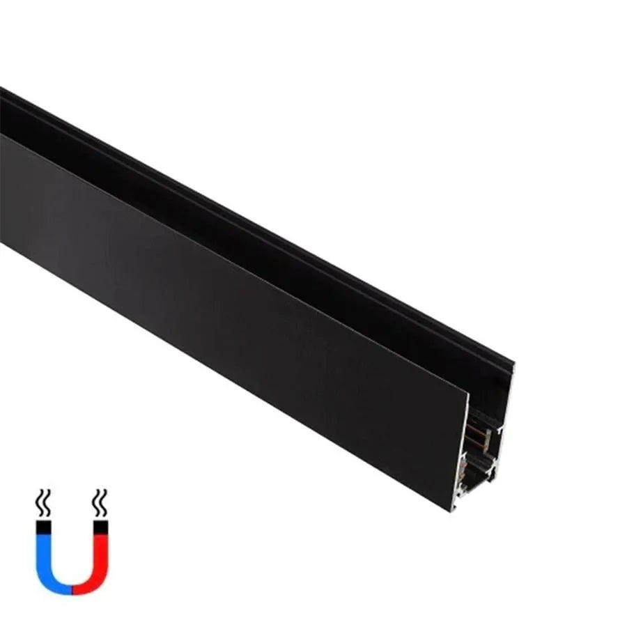 Applied Rail for Magnetic Projectors, 2m, Black Magnetic Rail Προεπιλεγμένος τίτλος Alessandro Design