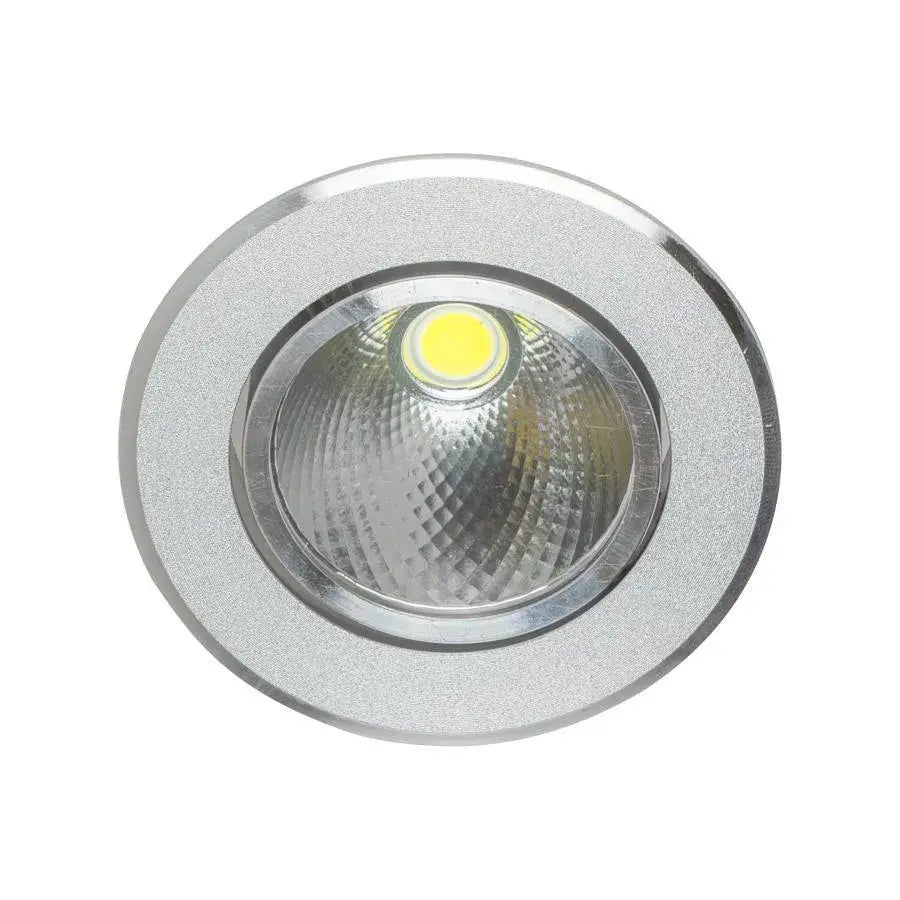 Χωνευτό σημείο LED, 5W, Metal, Silver Lighting Fixtures Προεπιλεγμένος τίτλος Alessandro Design
