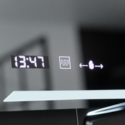 Ορθογώνιος καθρέφτης LED, 60x80 cm, Rayonnement MotionGlow Marcello, Σύστημα αποθάμβωσης, Ρολόι & Θερμόμετρο, Dimable Mirrors Marcello Προεπιλεγμένος τίτλος Alessandro Design