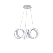 Κρεμαστός πολυέλαιος LED με τηλεχειριστήριο INFINITY TWIST 180W, Κυματιστό, Κρύο/Ζεστό/Ουδέτερο φως, Ρυθμιζόμενο, Λευκό, Ρυθμιζόμενο ύψος Μοντέρνοι Πολυέλαιοι Προεπιλεγμένος τίτλος Alessandro Design