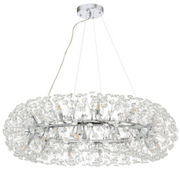MINUET Crystal Chandelier 12x G9, Διάμετρος 60cm, Γυαλιστερό Ασημί, Ρυθμιζόμενο ύψος Crystal Chandeliers Προεπιλεγμένος τίτλος Alessandro Design