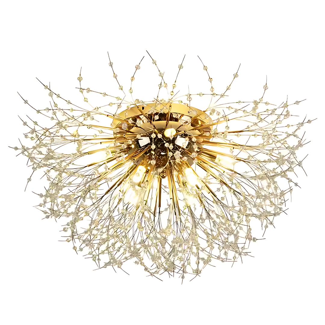 Crystal Chandelier RONDO Vivace, 8x G9, Διάμετρος 60cm, Shiny Gold Crystal Chandeliers Προεπιλεγμένος τίτλος Alessandro Design