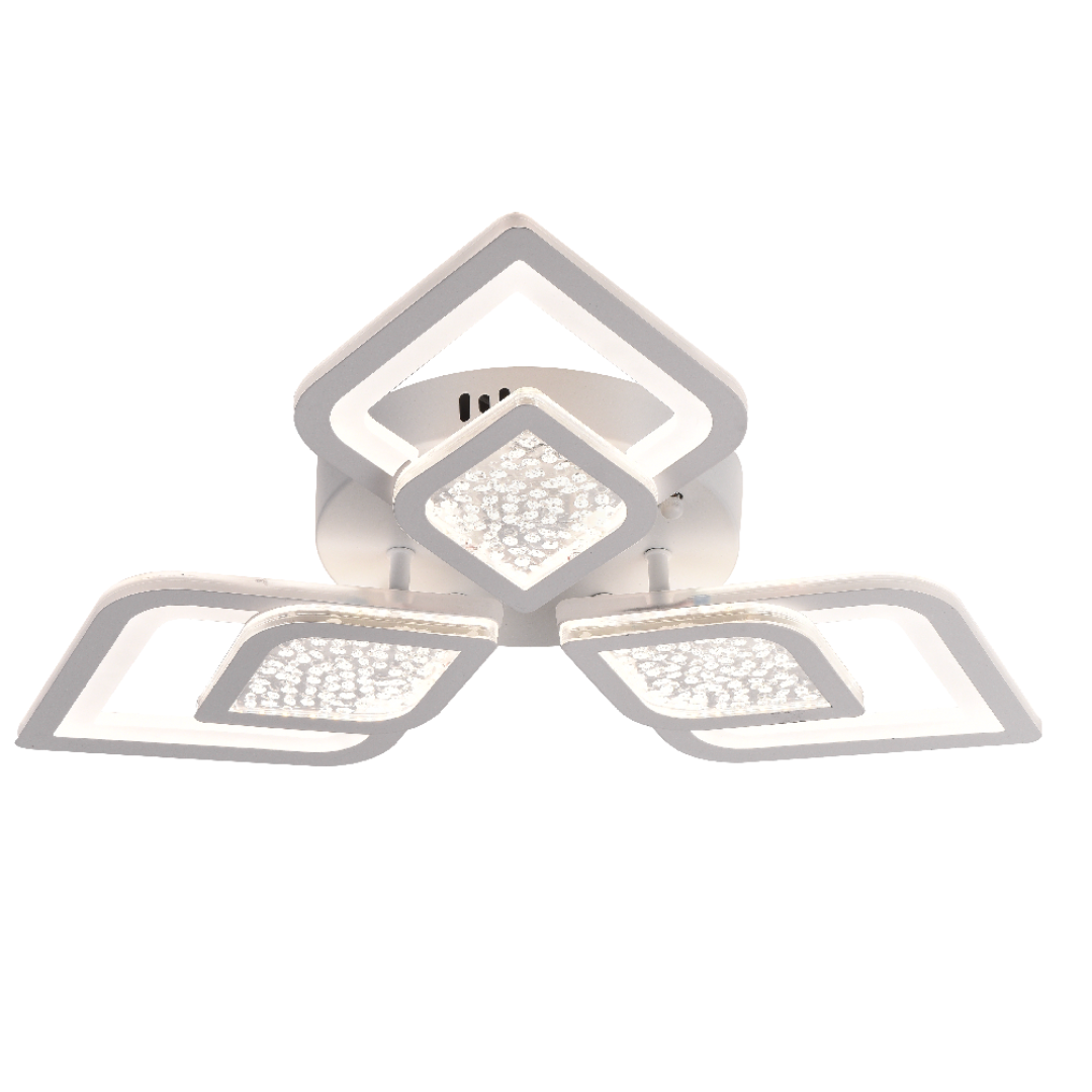 Lustra LED cu telecomanda DALIA 67W, 3 Petale, lumina Rece/Calda/Neutra, Dimabila, Alb Lustre LED cu Telecomanda Default Title Alessandro Design