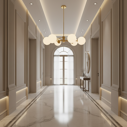 Πολυέλαιος LOFT, 6x E27, Χρυσός