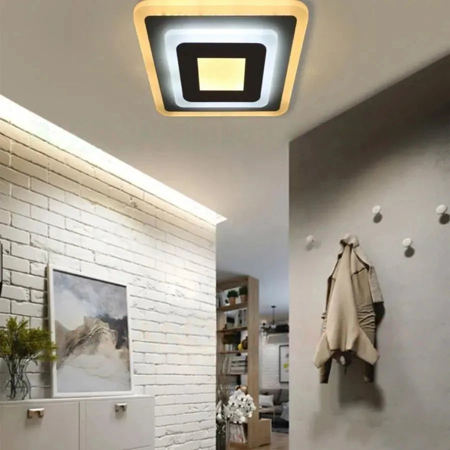 Πολυέλαιος LED MORNIKA 14W, Διάμετρος 25cm, Τετράγωνο, Ουδέτερο φως, Λευκός LED Πολυέλαιος Προεπιλεγμένος τίτλος Alessandro Design
