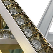 Πολυέλαιος LED με τηλεχειριστήριο MAKOTO 144W, 6 Στοιχεία, Γραμμικό, Κρύο/Ζεστό/Ουδέτερο φως, Ρυθμιζόμενο, Χρυσό Λευκό Πολυέλαιοι LED με Τηλεχειριστήριο Προεπιλεγμένος τίτλος Alessandro Design