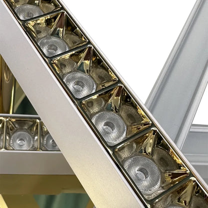 Πολυέλαιος LED με τηλεχειριστήριο MAKOTO 144W, 6 Στοιχεία, Γραμμικό, Κρύο/Ζεστό/Ουδέτερο φως, Ρυθμιζόμενο, Χρυσό Λευκό Πολυέλαιοι LED με Τηλεχειριστήριο Προεπιλεγμένος τίτλος Alessandro Design